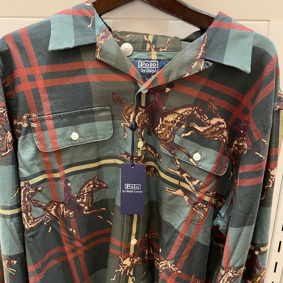Polo Ralph Lauren Other - COPY - POLO RALPH LAUREN Men’s Horse riding equestrian pattern long sleeve hirts